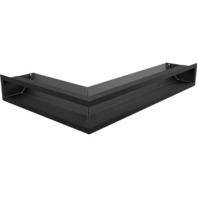 Kratki Rohová mriežka LUFT 400 x 600 x 90 mm pravá čierna 45S