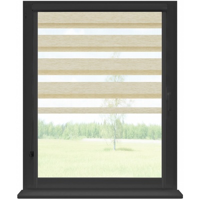 Dekodum Roleta den a noc v antracitové kazetě Premium, Písek 138 x 150 cm