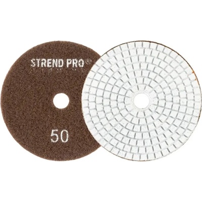 Kotúč Strend Pro Premium P50, 100 mm, leštiaci, diamantový, suchý zips, za mokra leštenie brúsenie