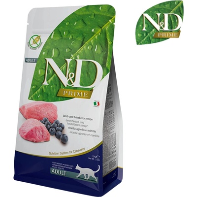 N&D Prime Grain Free Cat Adult Lamb & Blueberry 1,5 kg