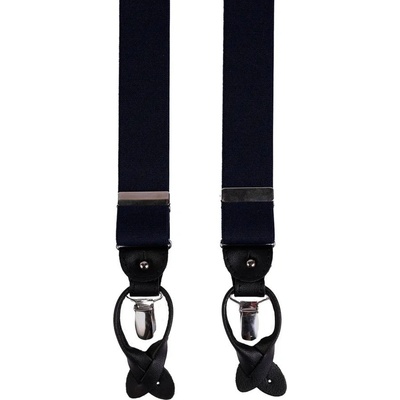 House of Amanda Christensen Plain Suspenders Dark Navy