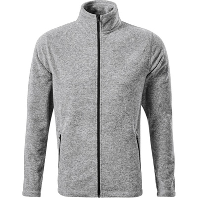 Malfini mikina Micro Factor na zip fleece pánská MAL-852M317 Melír stříbrná