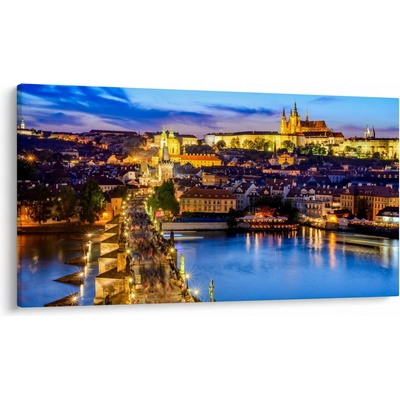 Obraz - Karlov most, Praha, Česká Republika, jednodielne 120x70 cm
