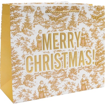 Due Esse Darčeková taška Merry Christmas horizontal 31x26x12 cm