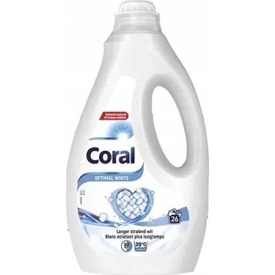 Coral gel na praní bílého prádla Optimal White 1,17 l 26 PD