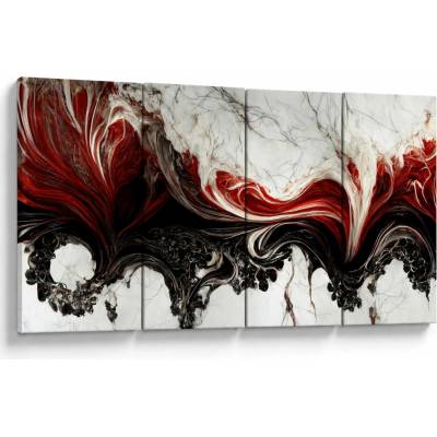 Obraz - Moderné abstrakcie, štvordielne 160x80 cm