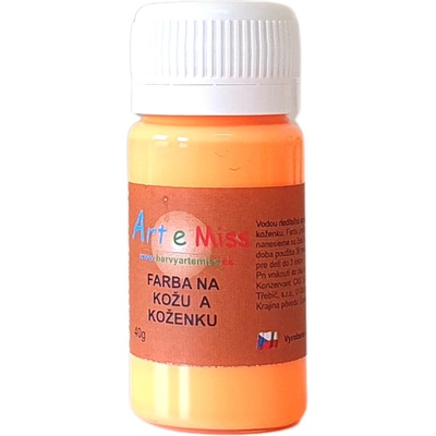 Artemiss Farba na kožu a koženku 72 neón oranžová svetla 500 g
