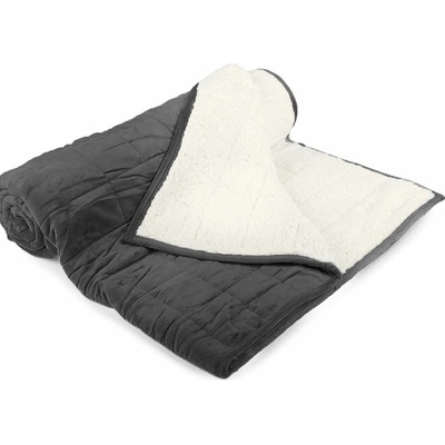 Sleepwell Teplá deka Slleep Well ovečka prešívaná ová antracit Mikroplyš 150x200