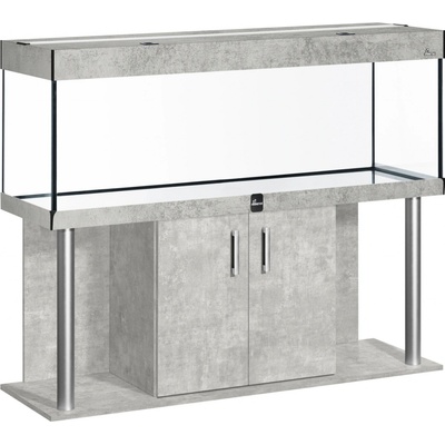 Diversa Comfort LED akvarijní set rovný hliník beton 375 l