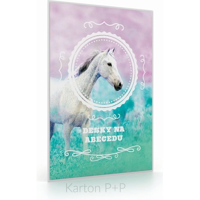 Karton P P Desky na abecedu Romantic Kůň