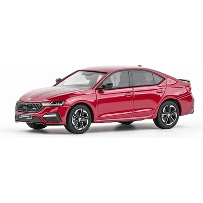 Abrex ŠKODA OCTAVIA IV RS SEDAN 2020 Červená Volcano Metalíza 1:43