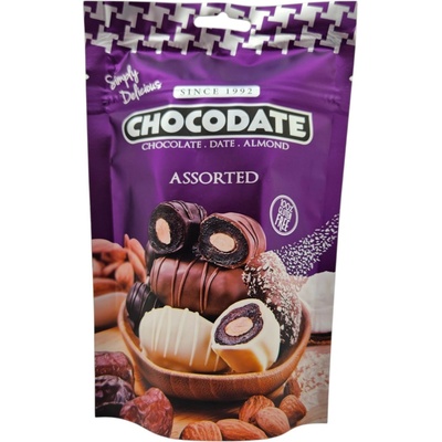 CHOCODATE Datle s mandlami v čokoláde 90 g