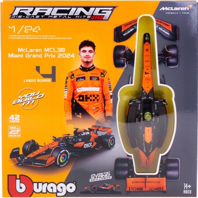 Bburago McLaren F1 Team MCL38 2024 Kit 4 Norris 1:24