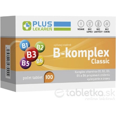 Plus Lékáreň B-komplex Classic 100 tabliet