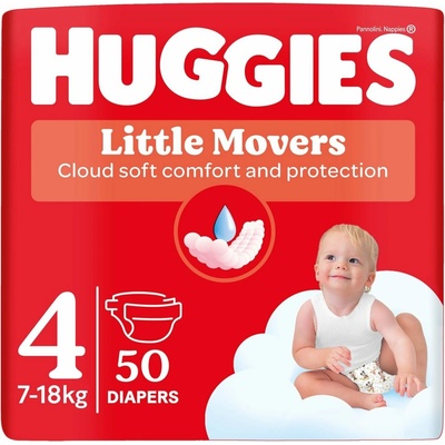 Huggies Little Movers 4 50 ks