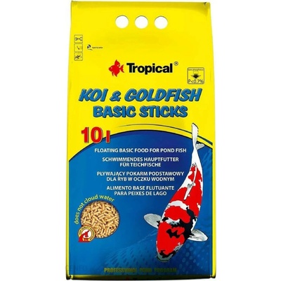 Tropical Pond Koi-Goldfish Basic sticks 10 l