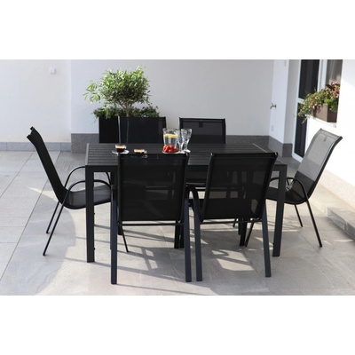 Nábytek Texim Set Viking L + 6x černé křeslo RAMADA – Hledejceny.cz