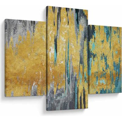 Obraz - Zlatý design, trojdielne 90x60 cm