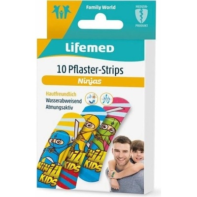 LIFEMED Dětské náplasti Ninja 10 ks