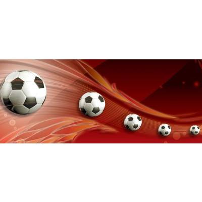 Preinterier Fototapeta - PA4299 3D futbalová lopty vlies - 250cm x 104cm