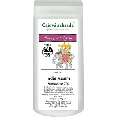 Čajová zahrada India Assam Manjushree CTC černý čaj 1 kg