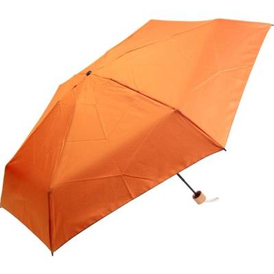 Manuálny skladací mini dáždnik z RPET oranžová P931.257