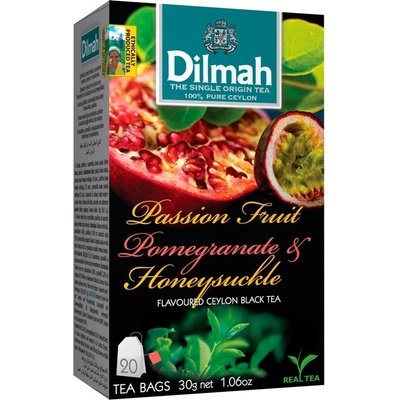 Dilmah Passion Fruit Marakuja granátové jablko a zimolez 20 x 1,5 g