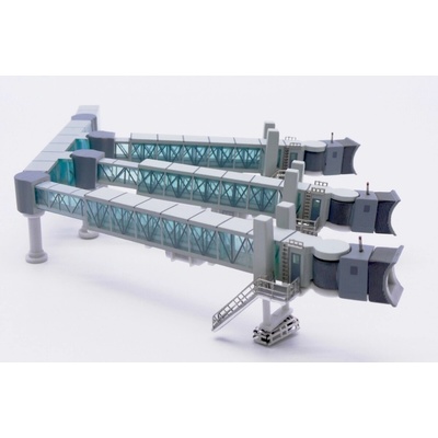 JC Wings Airport Passenger Bridge A380 Green 1:400
