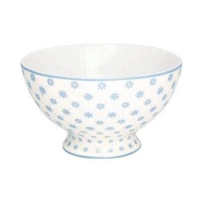 Green Gate Modrá porcelánová miska na polévku Laurie 15 cm