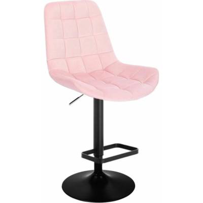 LuxuryForm Design Paris Velur na čiernom tanieri / svetlo ružová