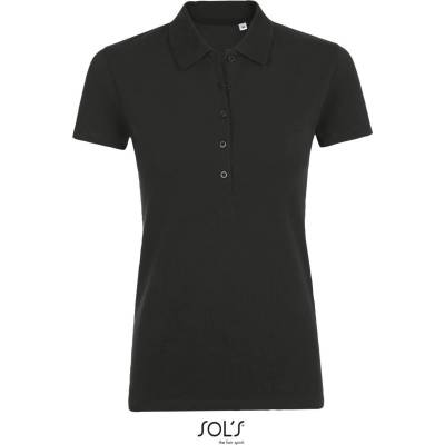 SOL's Collection Polokošile Phoenix Women elastické krátký rukáv dámské COT-25170900201 Černá