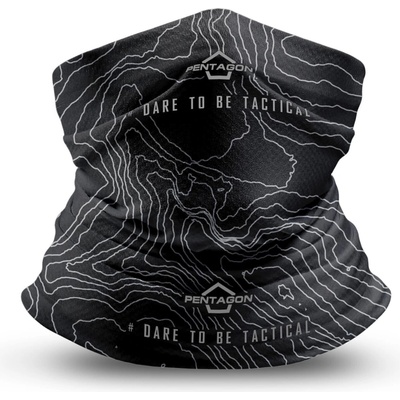 Pentagon Skiron Topographic modrý