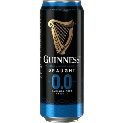 Guinness Stout Draught 0% 0,44 l (plech)