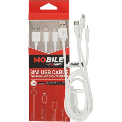 EINPARTS EPMOB06 USB-A/USB-C/Lightning 1,2m
