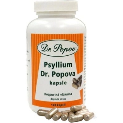 Dr.Popov Psyllium Stopcukr 120 kapslí