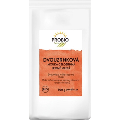 Bioharmonie Dvouzrnková mouka celozrnná jemně mletá Bio 0,5 kg