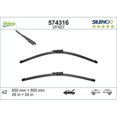 Valeo Silencio X-TRM 650+600 mm VA 574316