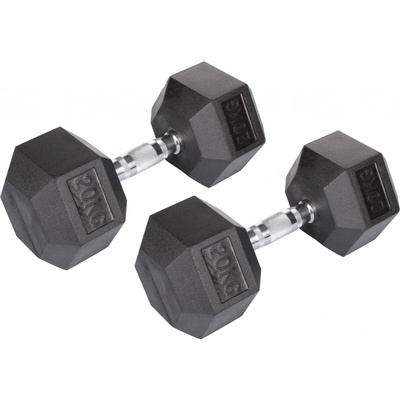Merco Hex Rubber Dumbell 20 kg