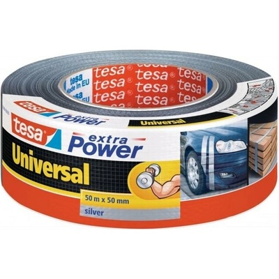 Tesa Textilná páska silne lepiaca 50 mm x 50 m strieborná