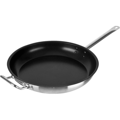 Inoxibar Pánev nízká nerezová s nepřilnavým povrchem teflon 40 cm