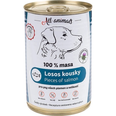 All Animals DOG losos kúsky 400 g