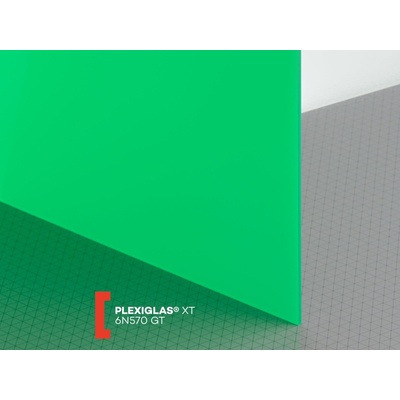 Röhm Plexiglas XT 3 mm 6N570 propustnost 19% 1520 x 2050 mm zelené 1 ks