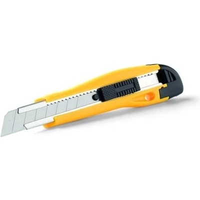 Odlamovací nůž s kovovou vodící lištou, výsuvný, velký 18 mm, Schuller, 30478