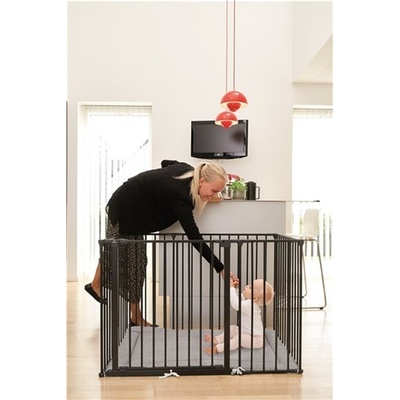 Baby Dan dětská ohrádka Supreme Olaf Rectangle černá s matrací