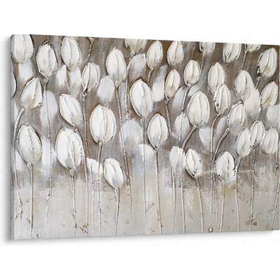 Obraz - Štruktúrované tulipány, jednodielne 100x70 cm
