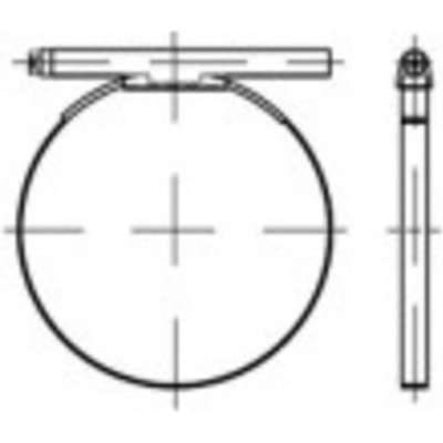 TOOLCRAFT 1066973 Hadicové svorky Ušľachtilá oceľ 50 ks