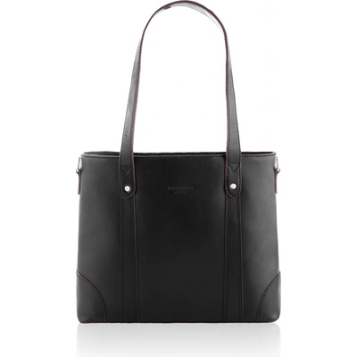 Paolo Peruzzi Klasická dámska shopper kabelka T-41-BL T-41-BL čierna