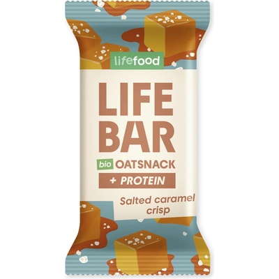 Lifefood Lifebar Oat Snack Protein slaný karamel BIO 40 g – Hledejceny.cz