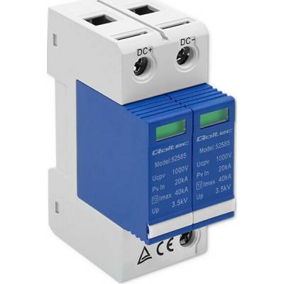 Qoltec Zvodič prepätia DC | 2P | 1000V | T2 | C