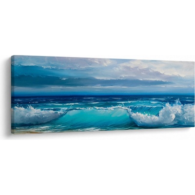 Obraz - Mořské vlny, jednodílný 100x40 cm